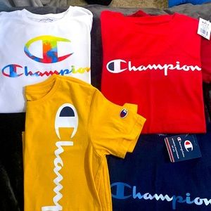 Boys short sleeve Champion lot of 4 shirts
